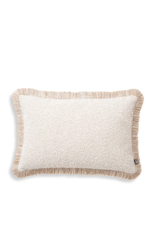 Cream Boucle Lumbar Pillow | Eichholtz Nami