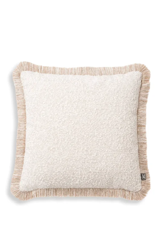 Cream Bouclé Throw Pillow | Eichholtz Nami