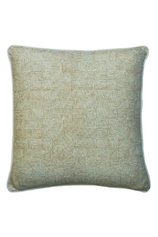 Geometric Pattern Throw Pillow | Andrew Martin Bark