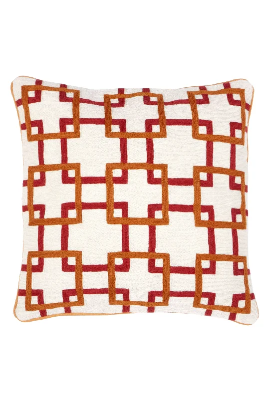 Orange and White Pillow | Eichholtz Bradburry