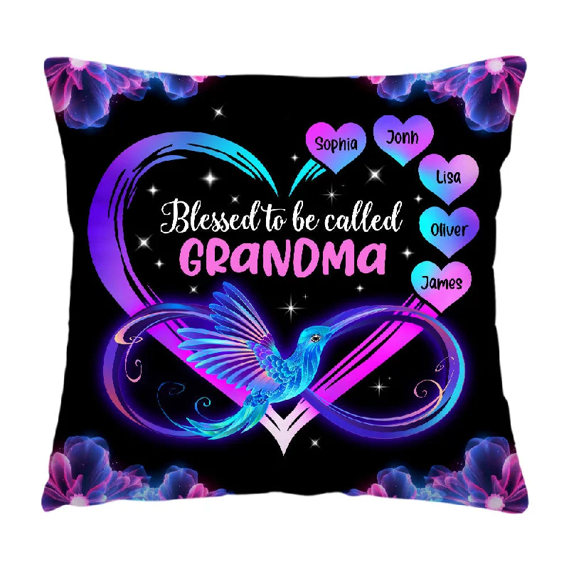 Personalized Blessed to Be Called Nana Grandma Gift Pillow 31851