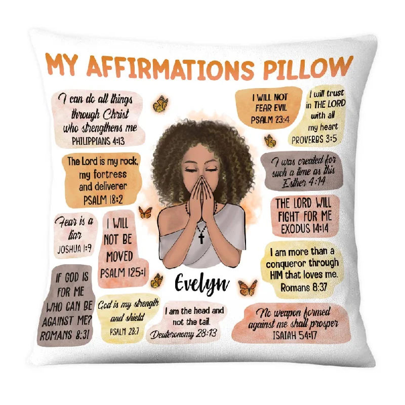 Personalized Christian Affirmations Pillow OB171 85O28