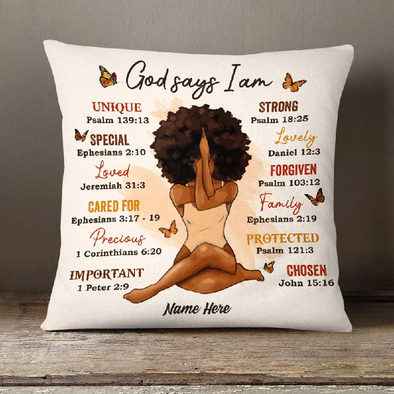 Personalized Daughter God Says You Are Pillow SB31 30O58