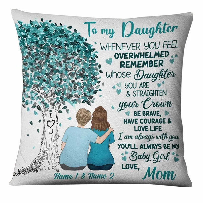 Personalized Daughter Tree Pillow MR23 67O60