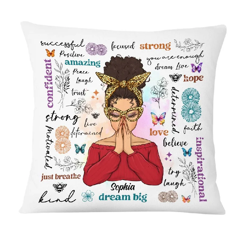 Personalized Gift For Daughter Positive Affirmations Pillow 28746