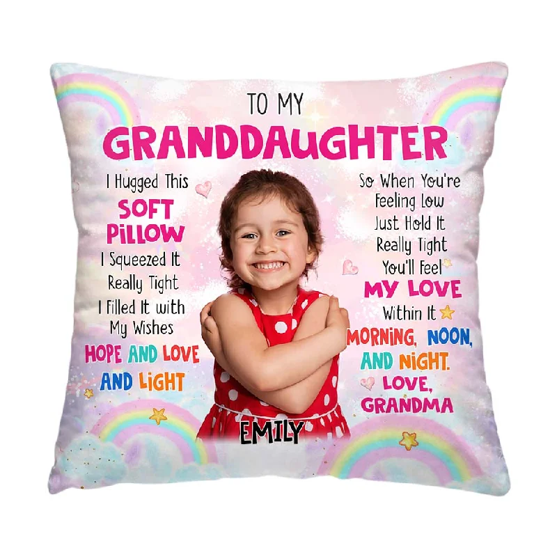 Personalized Gift For Granddaughter Photo Custom Pillow 31723