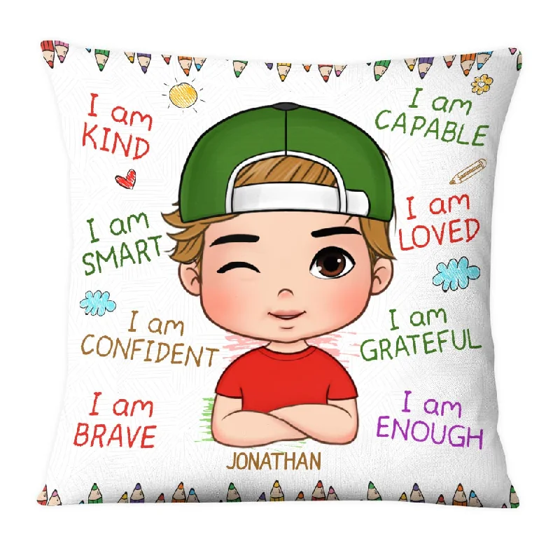 Personalized Gift For Grandson I Am Kind Pillow 23802