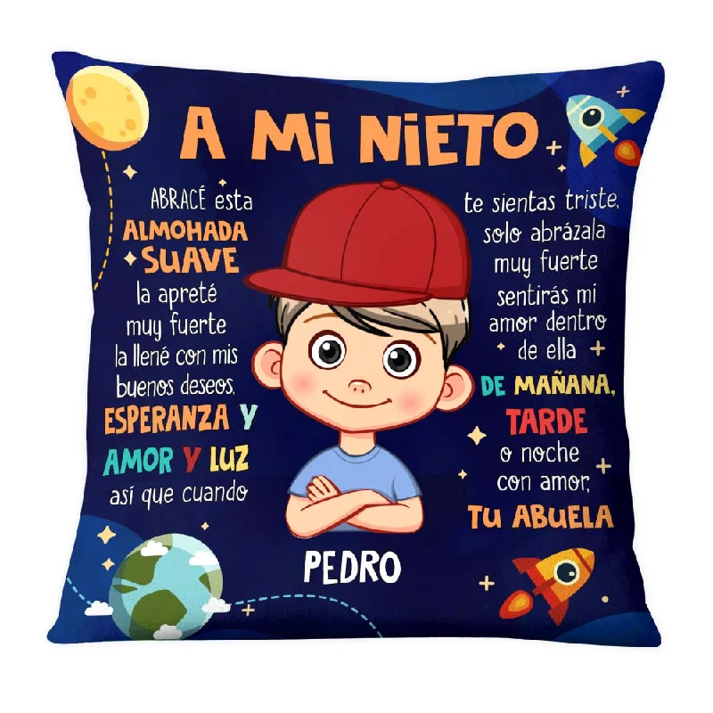 Personalized Gift For Grandson Spanish Pillow 28712