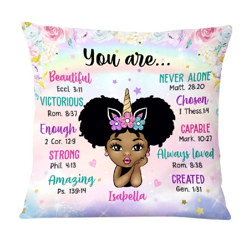 Personalized Granddaughter Daughter Kid Unicorn You Are Pillow NB291 85O58