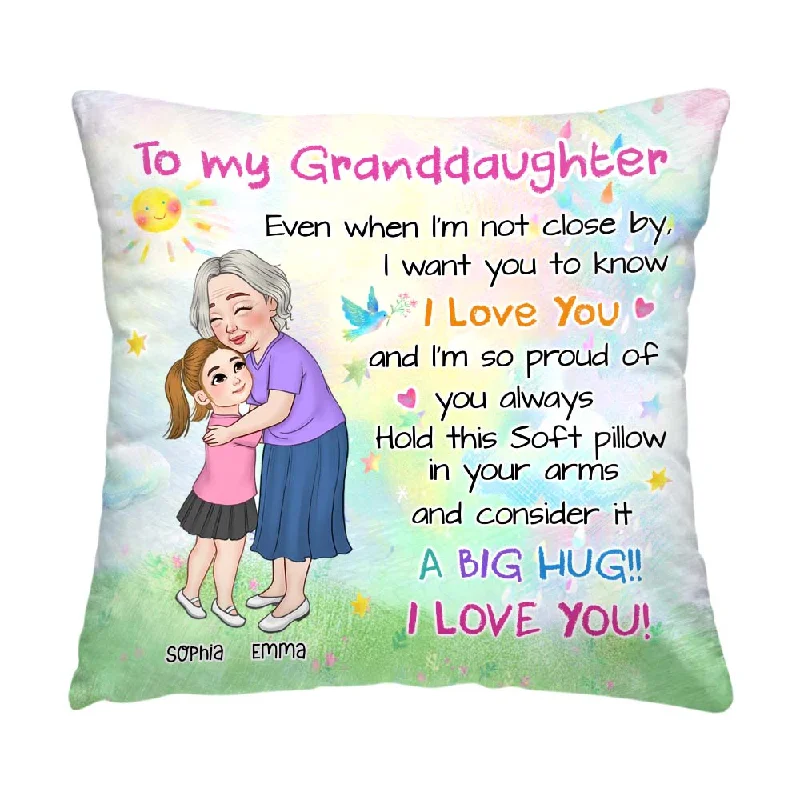 Personalized Granddaughter I Am So Proud Of You Pillow 35704