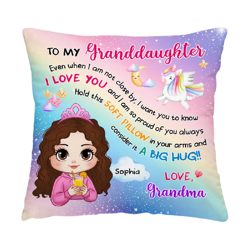 Personalized Granddaughter I Am So Proud Of You Pillow 35926