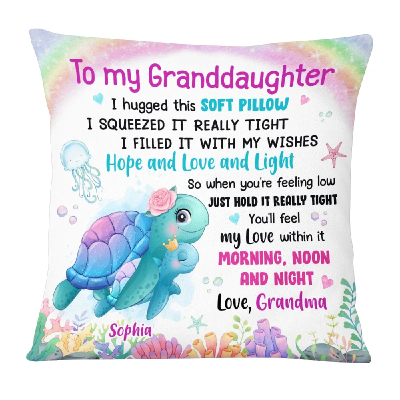 Personalized Granddaughter Sea Animals Hug This Pillow AG264 30O53