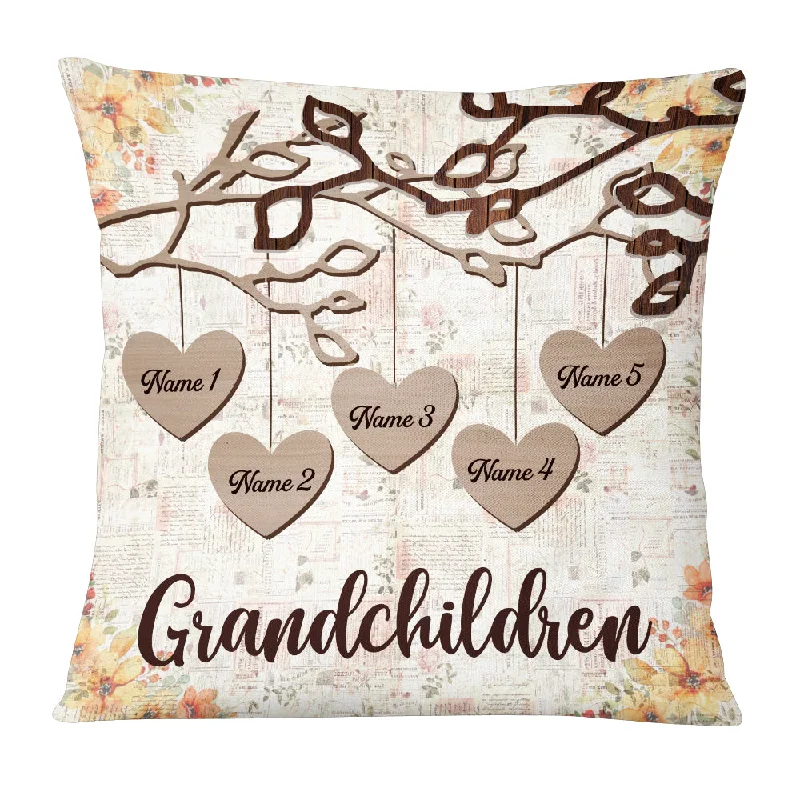 Personalized Grandma Heart Love Tree Pillow JN212 30O53