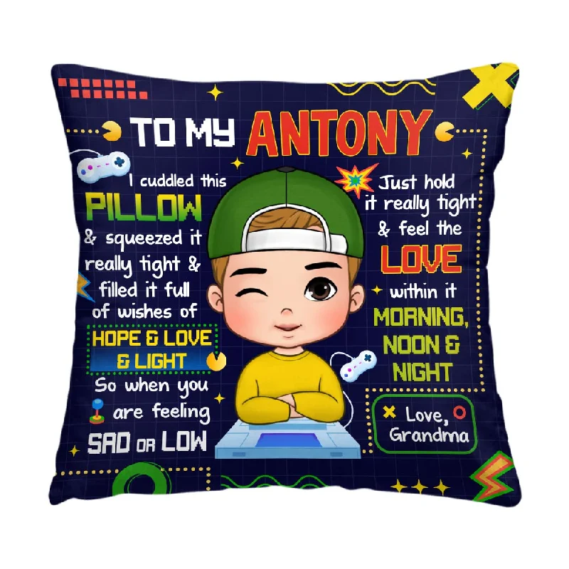 Personalized Grandson Gift To My Grandson Game Theme Pillow 30930