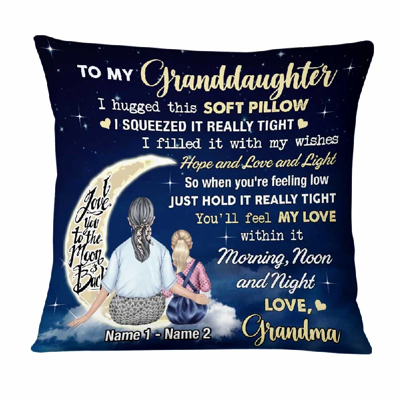 Personalized Hug This Granddaughter Pillow JR243 30O47