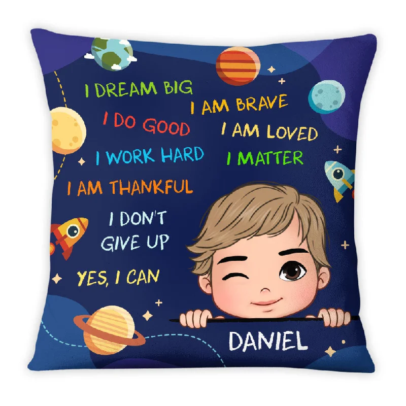 Personalized I Dream Big Grandson Pillow 28216