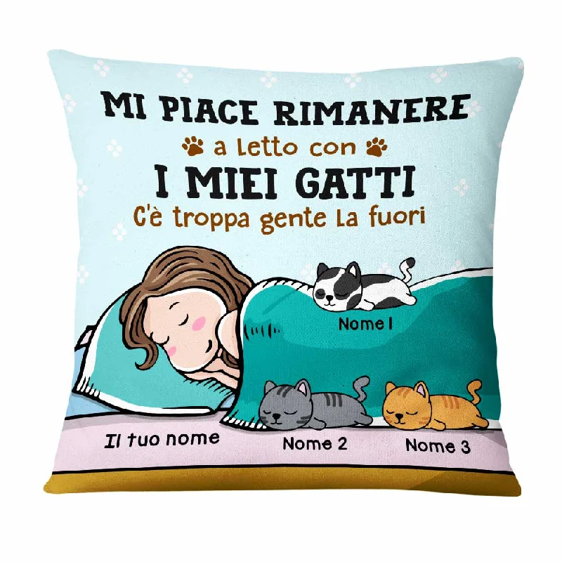 Personalized Italian Cat Gatto Pillow MR301 29O47