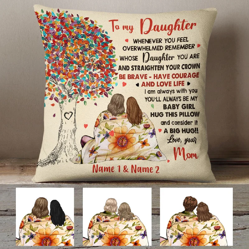 Personalized Mom Daughter Pillow MR92 30O60