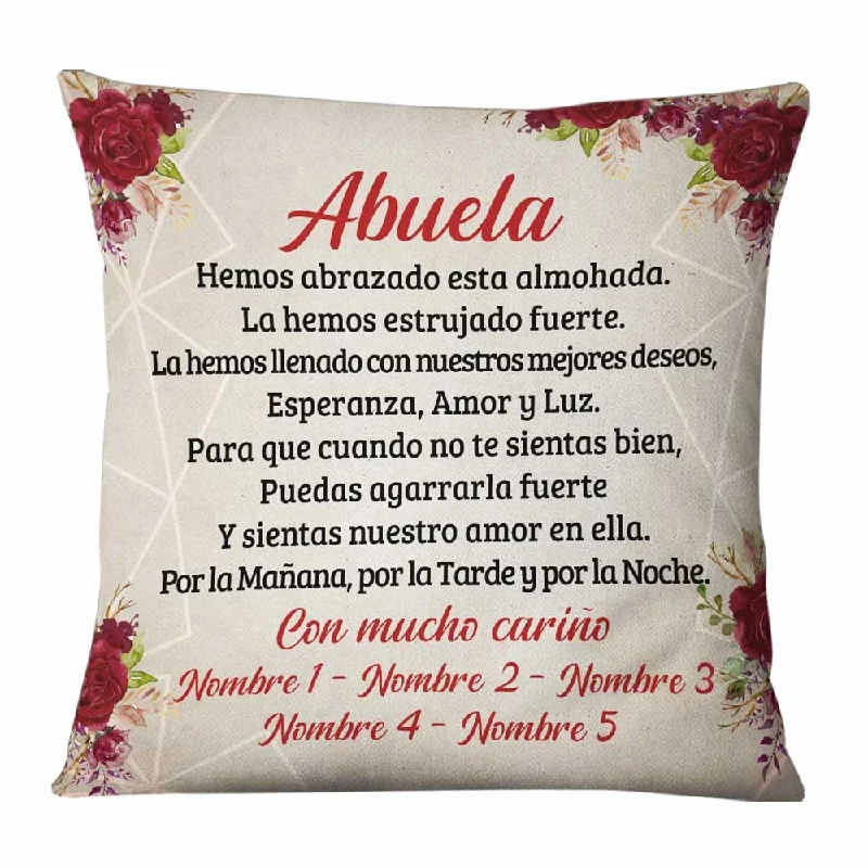 Personalized Spanish Mamá Abuela Gift For Mom Grandma Pillow AP135 65O34