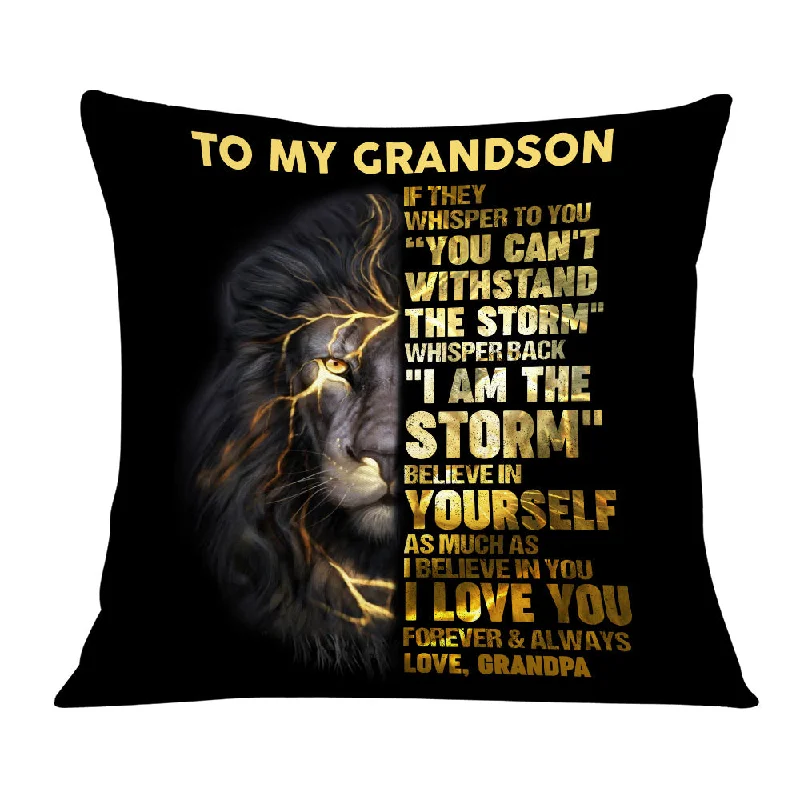 Personalized To My Grandson Pillow DB157 30O36