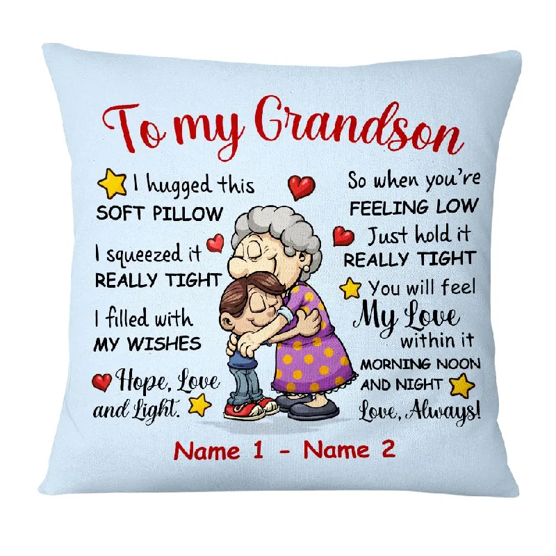 Personalized To My Grandson Pillow MR151 29O47