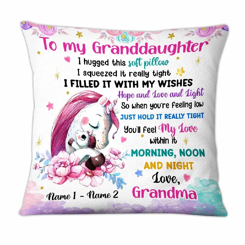 Personalized Unicorn Granddaughter Pillow NB161 24O47