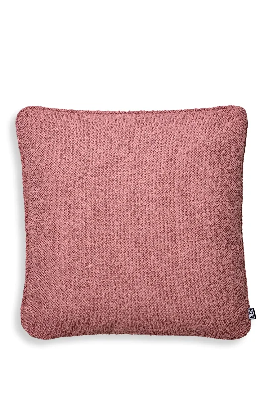 Pink Boucle Throw Pillow | Eichholtz