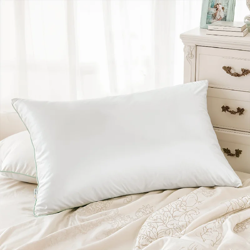 Bamboo Silk Filled Pillow 50x75cm White