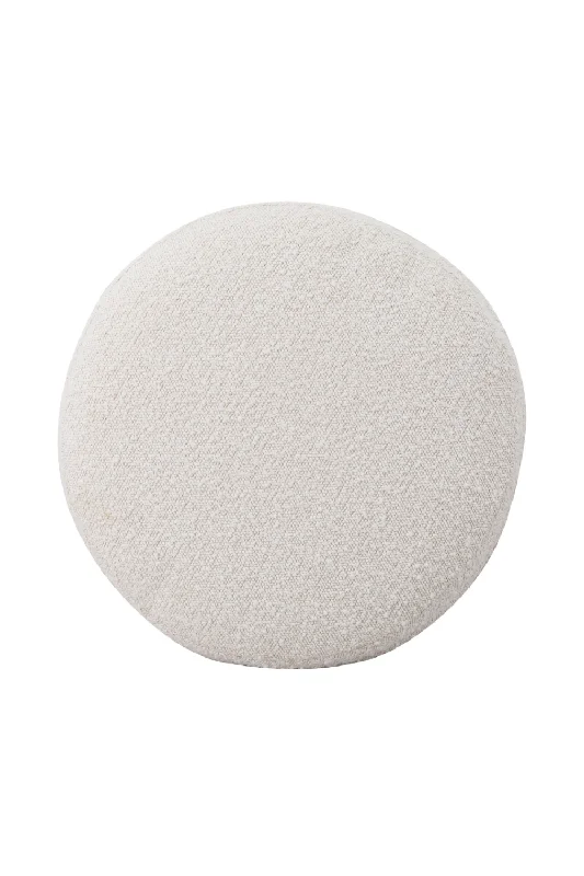 Round White Boucle Pillow | Liang & Eimil V Lux