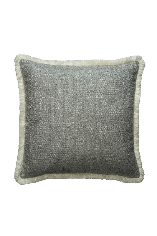 White Fringed Square Cushion | Andrew Martin Huntsman