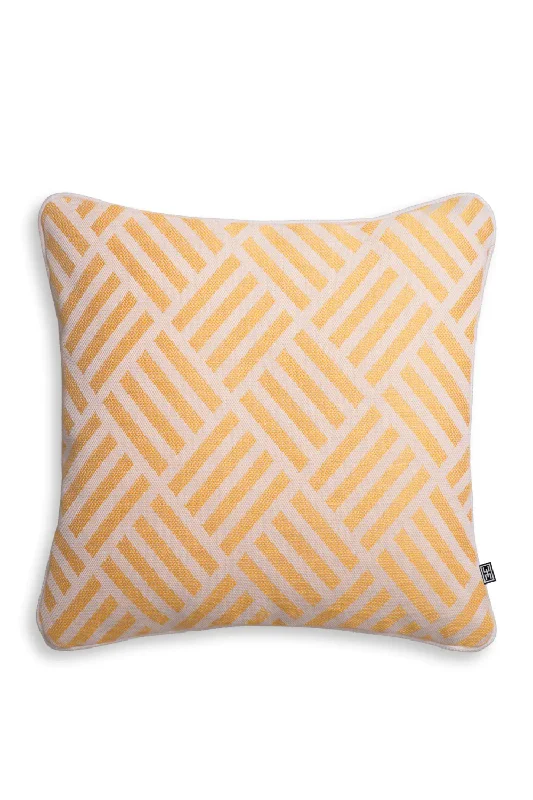 Yellow Printed Cushion | Eichholtz Sonel