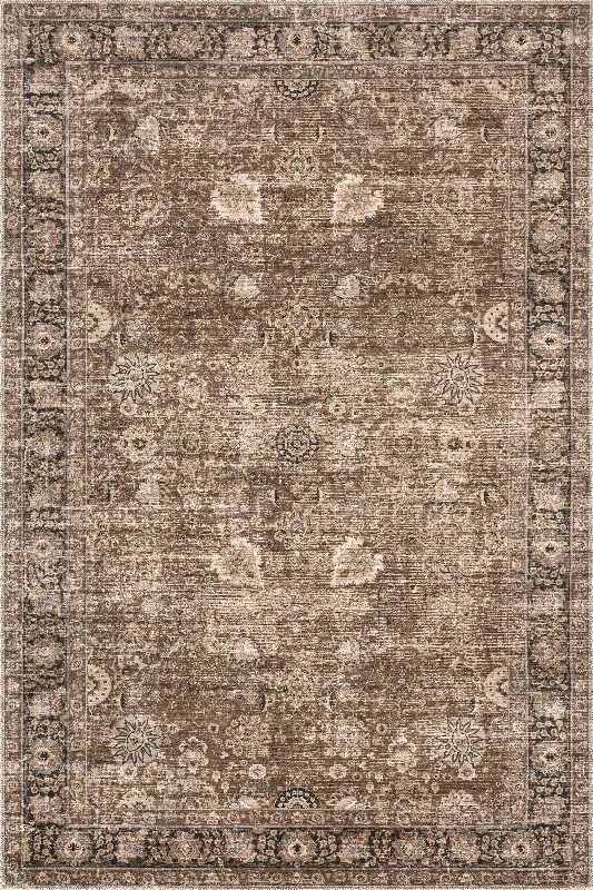 Bayberry Vintage Washable Rug | Brown