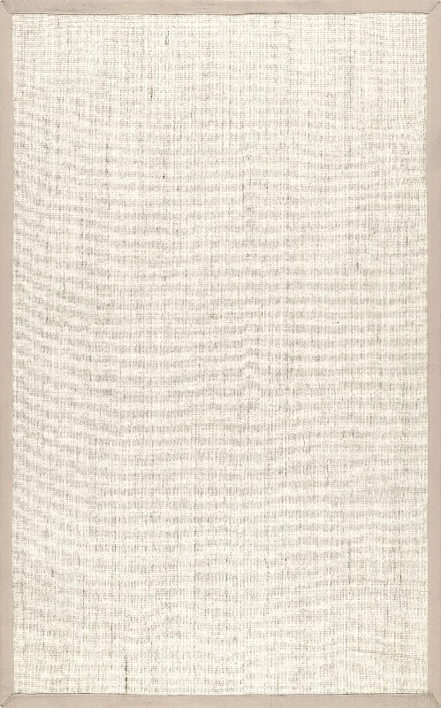 Bordered Bleached Sisal Rug | Beige