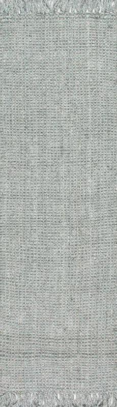 Chunky Jute Tasseled Rug | Grey