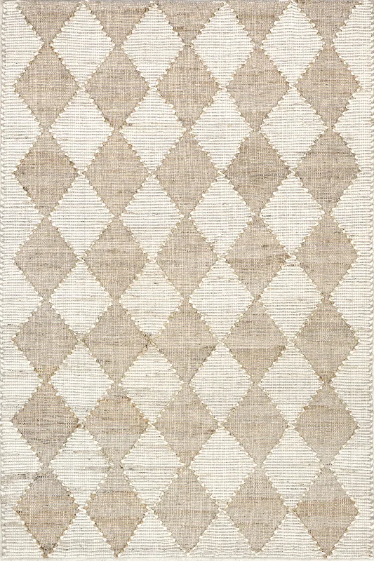 Danica Diamond Trellis Rug | Natural