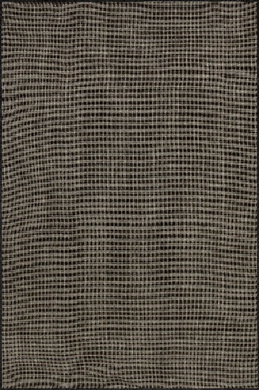 Dorinda Hazy Solid Indoor/Outdoor Rug | Dark Grey