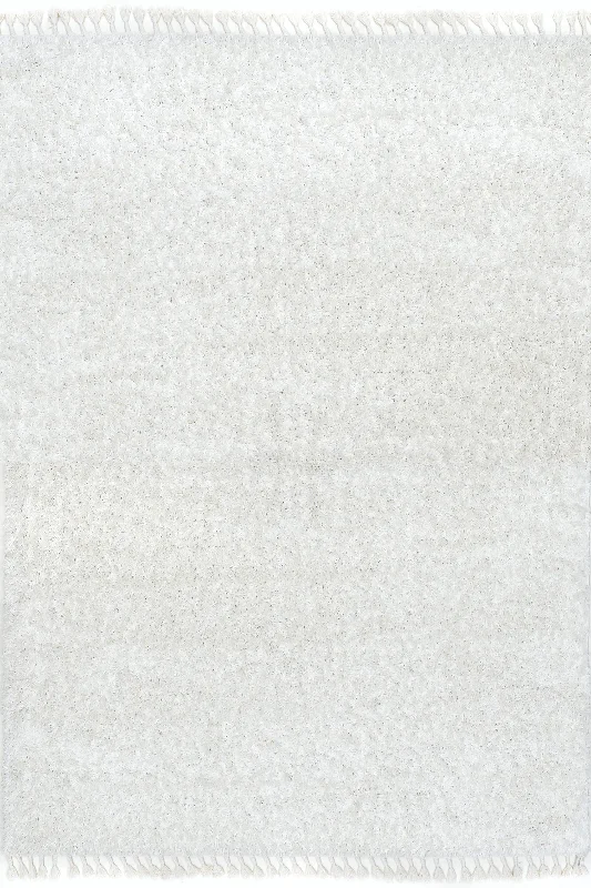 Dream Solid Shag Rug | Ivory