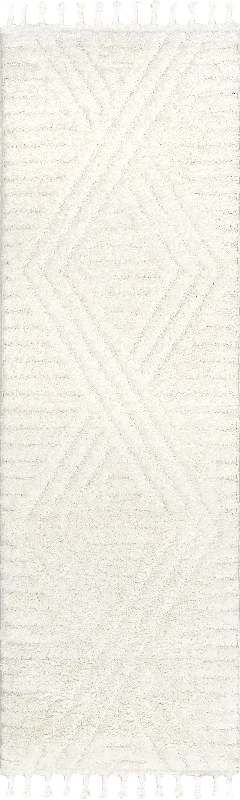 Ellie Traverse Shag Rug | Ivory