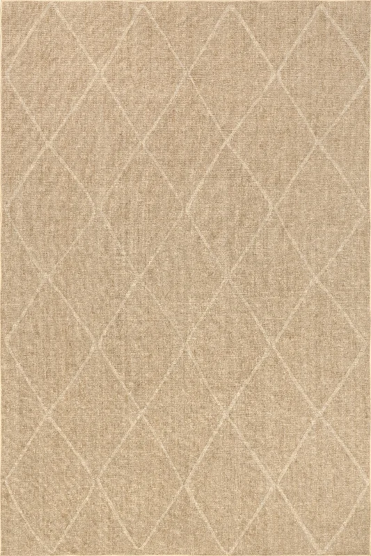 Giselle Easy-Jute Washable Trellis Rug | Ivory