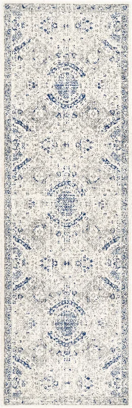 Honeycomb Labyrinth Rug | Blue