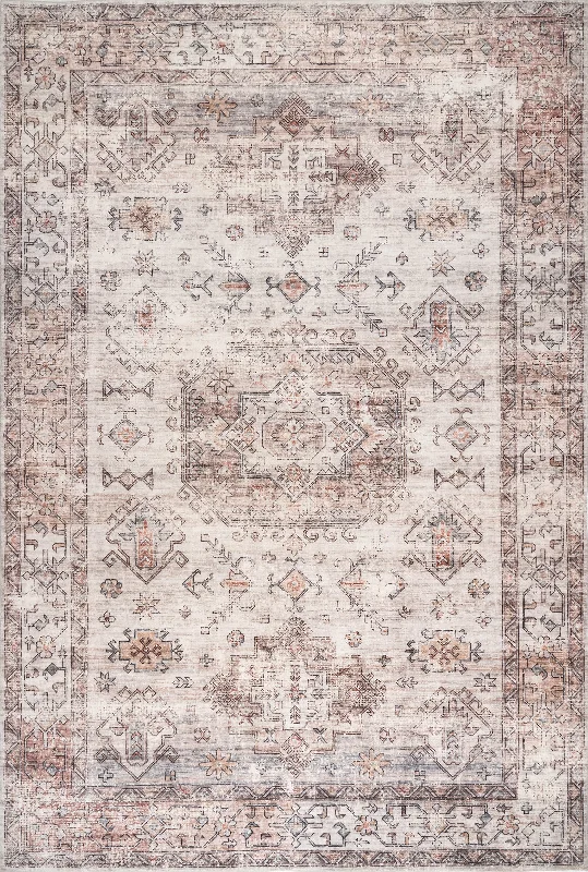 Lorelai Faded Medallion Rug | Peach