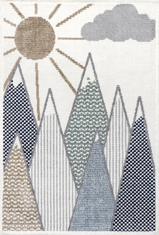 Millicent Kids Mountains Rug | Beige