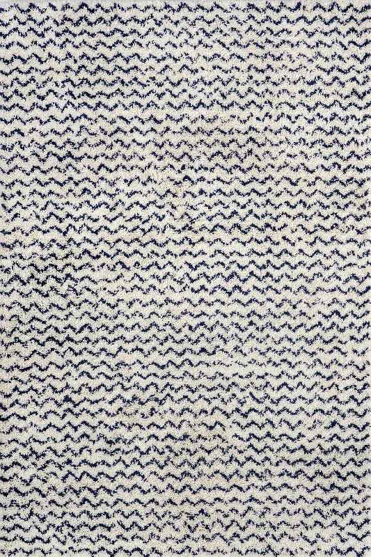 Moroccan Chevron Rug | Navy