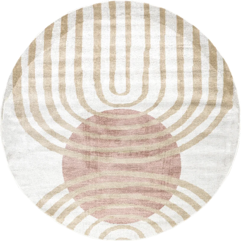 Pearl Contemporary Mars Rug | Blush