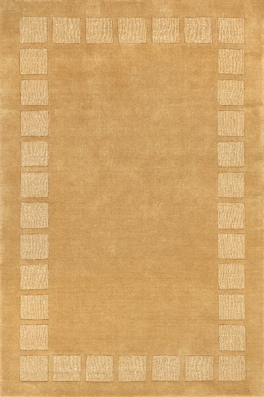 Petra High-Low Wool-Blend Rug | Golden Butter