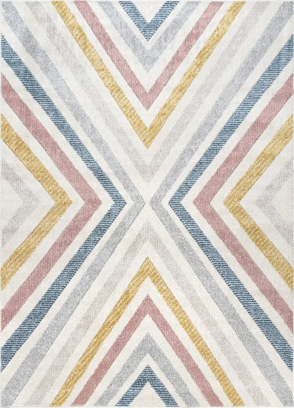 Radiant Chevrons Rug | Beige