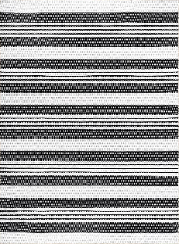 Regency Stripes Washable Rug | Charcoal