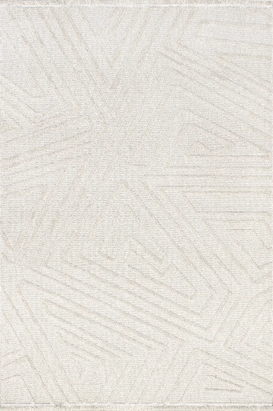 Rue Geometric Arrow Rug | Ivory