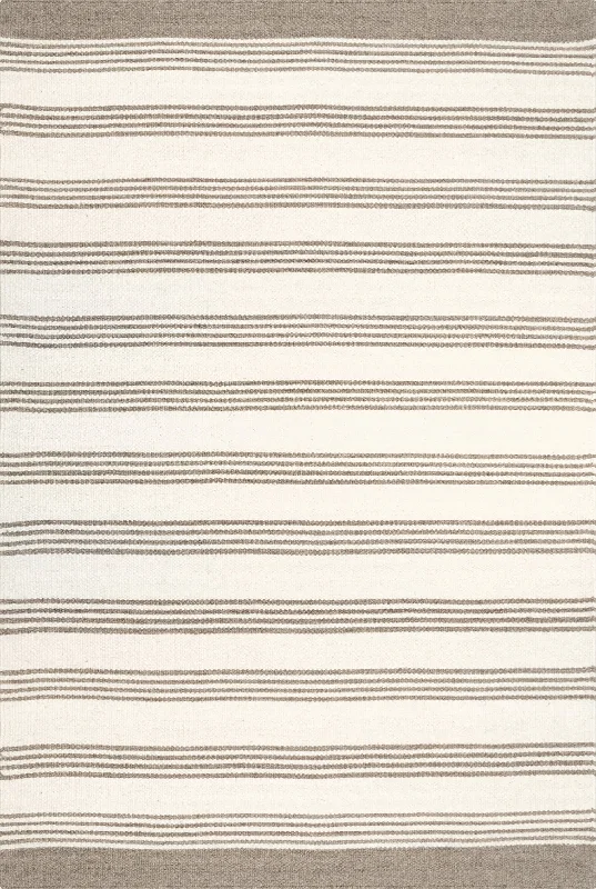 Sage Striped Wool-Blend Rug | Beige