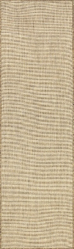 Sandra Solid Faux Jute Indoor/Outdoor Rug | Brown